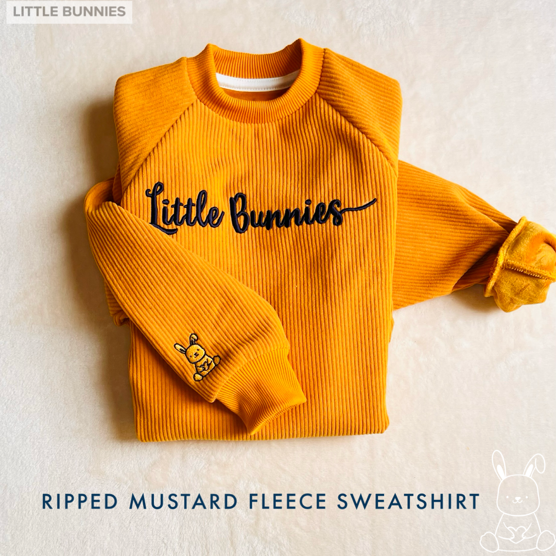 Little Bunnies Ribbed Sweatshirt
