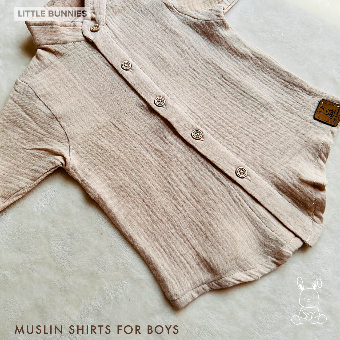 Muslin Summer Shirt for Boys