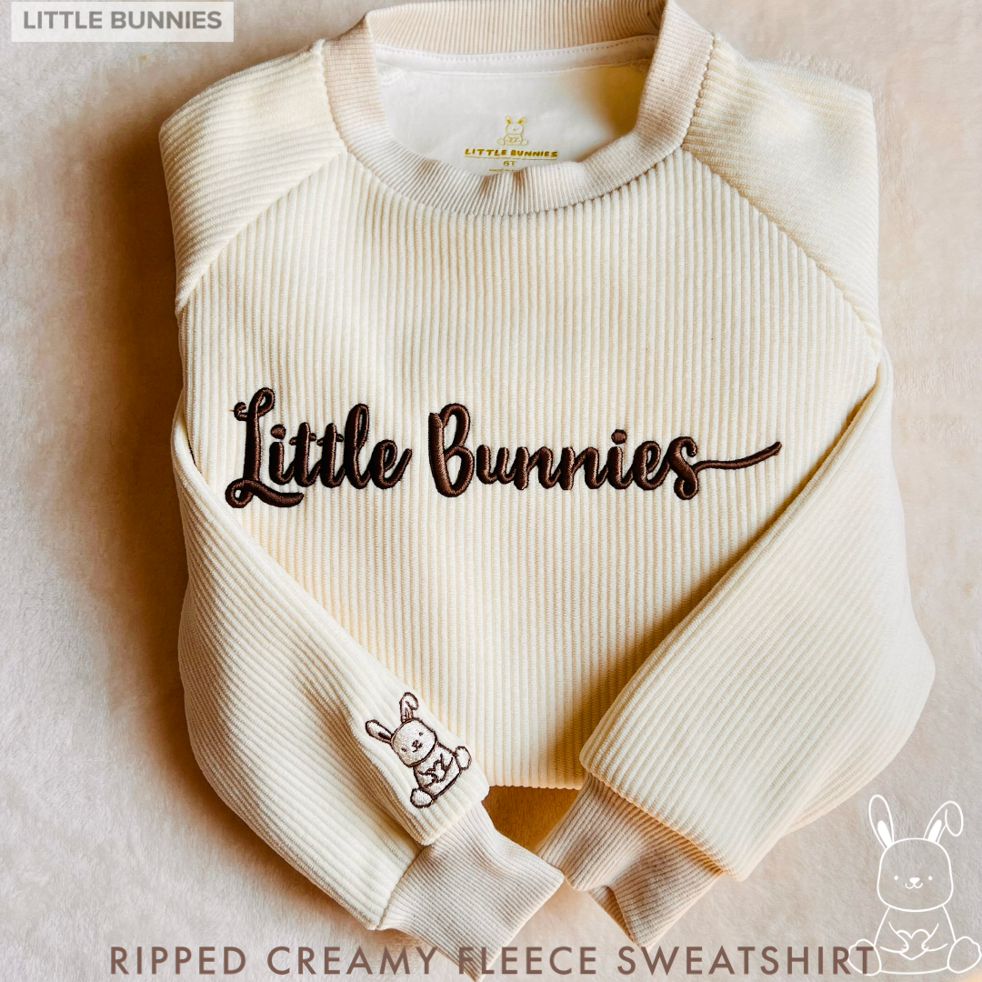 Little Bunnies Ribbed Sweatshirt