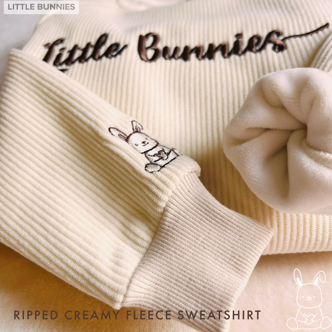 Little Bunnies Ribbed Sweatshirt
