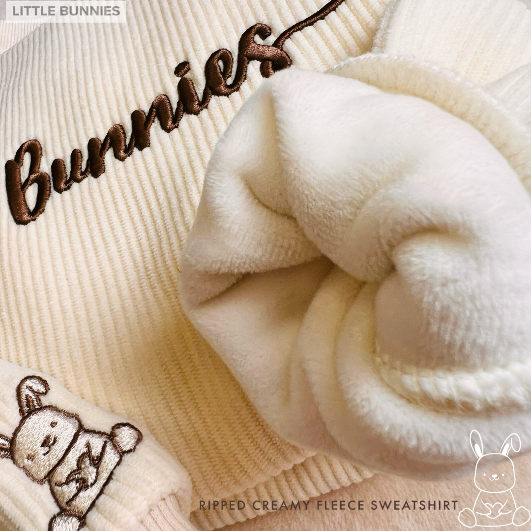 Little Bunnies Ribbed Sweatshirt