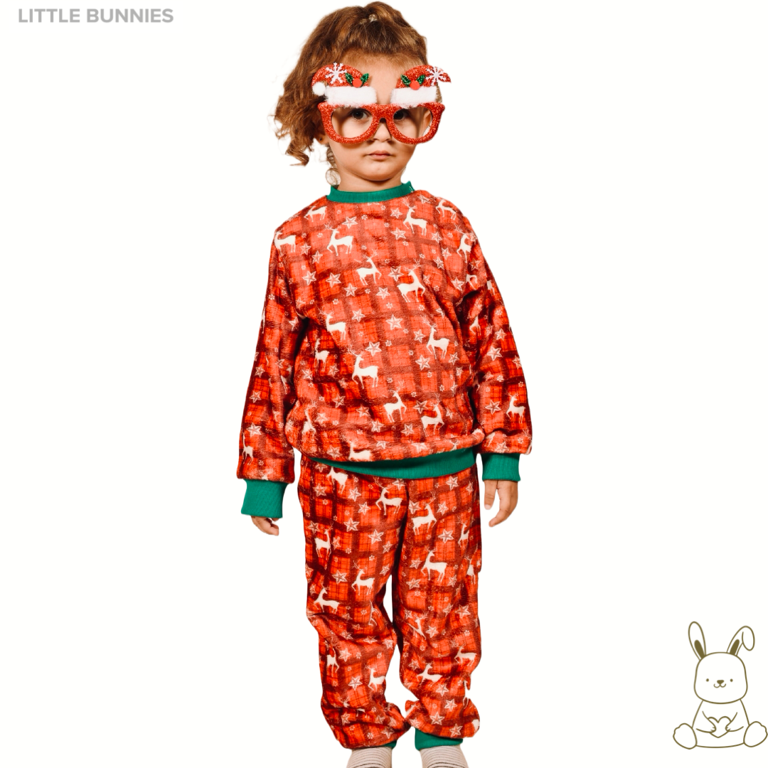 Red Christmas Fleece Pyjama