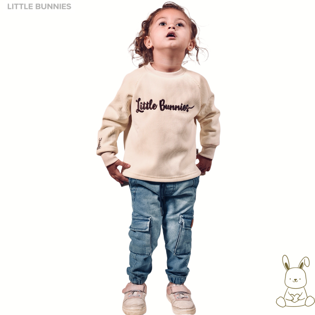 Little Bunnies Ribbed Sweatshirt