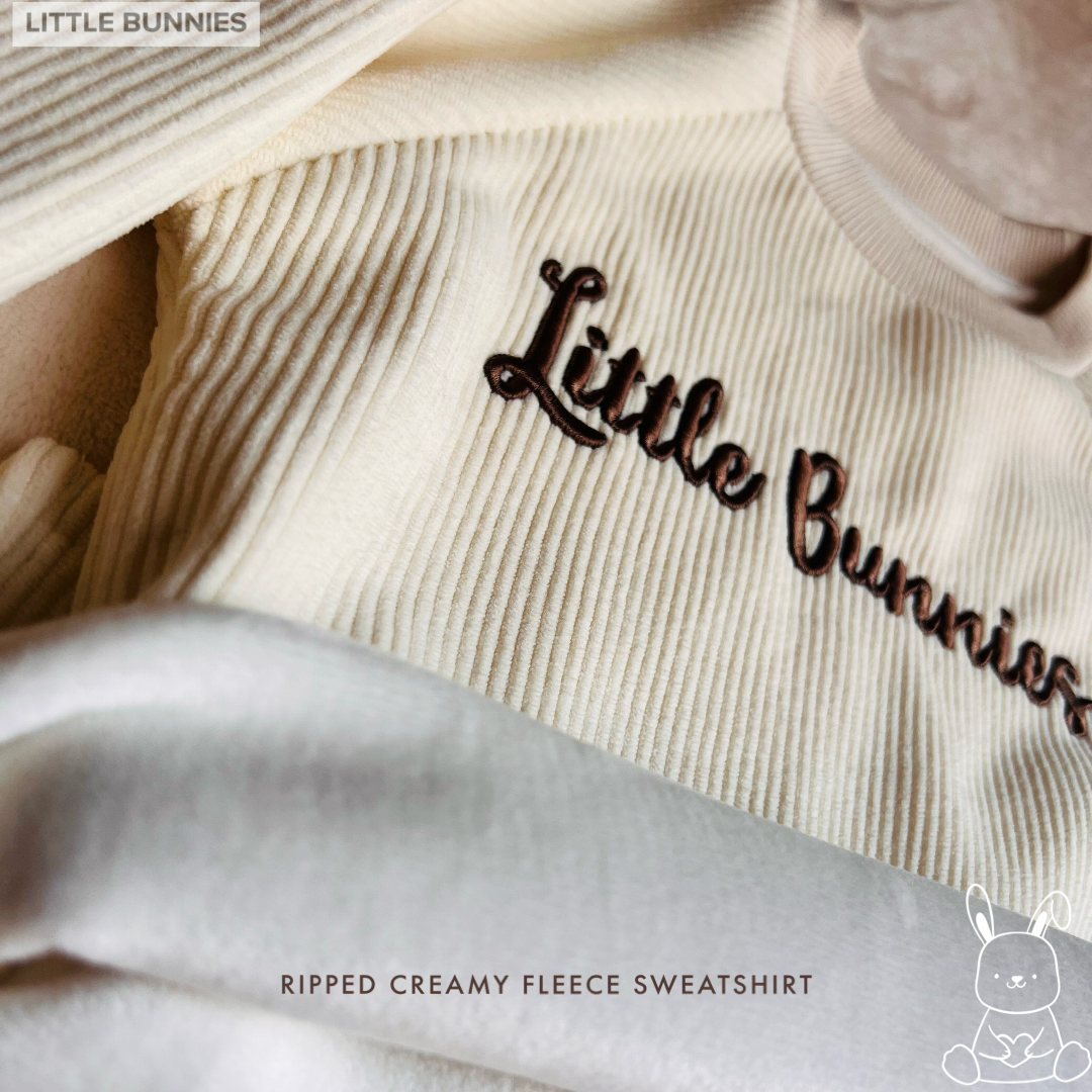 Little Bunnies Ribbed Sweatshirt