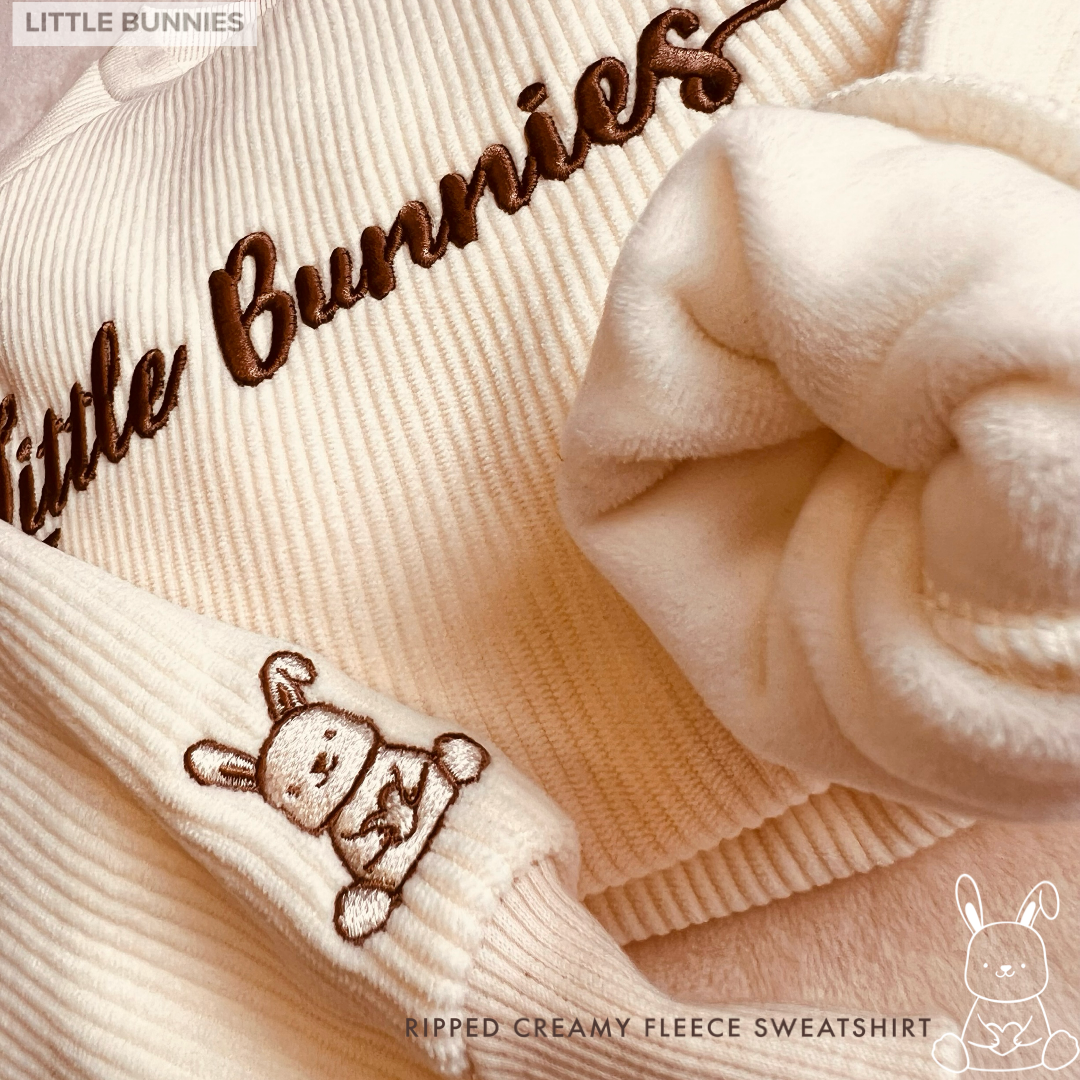 Little Bunnies Ribbed Sweatshirt