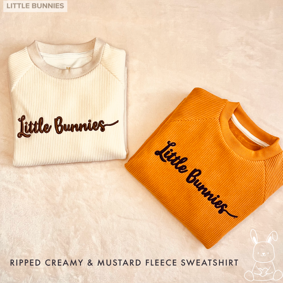 Little Bunnies Ribbed Sweatshirt