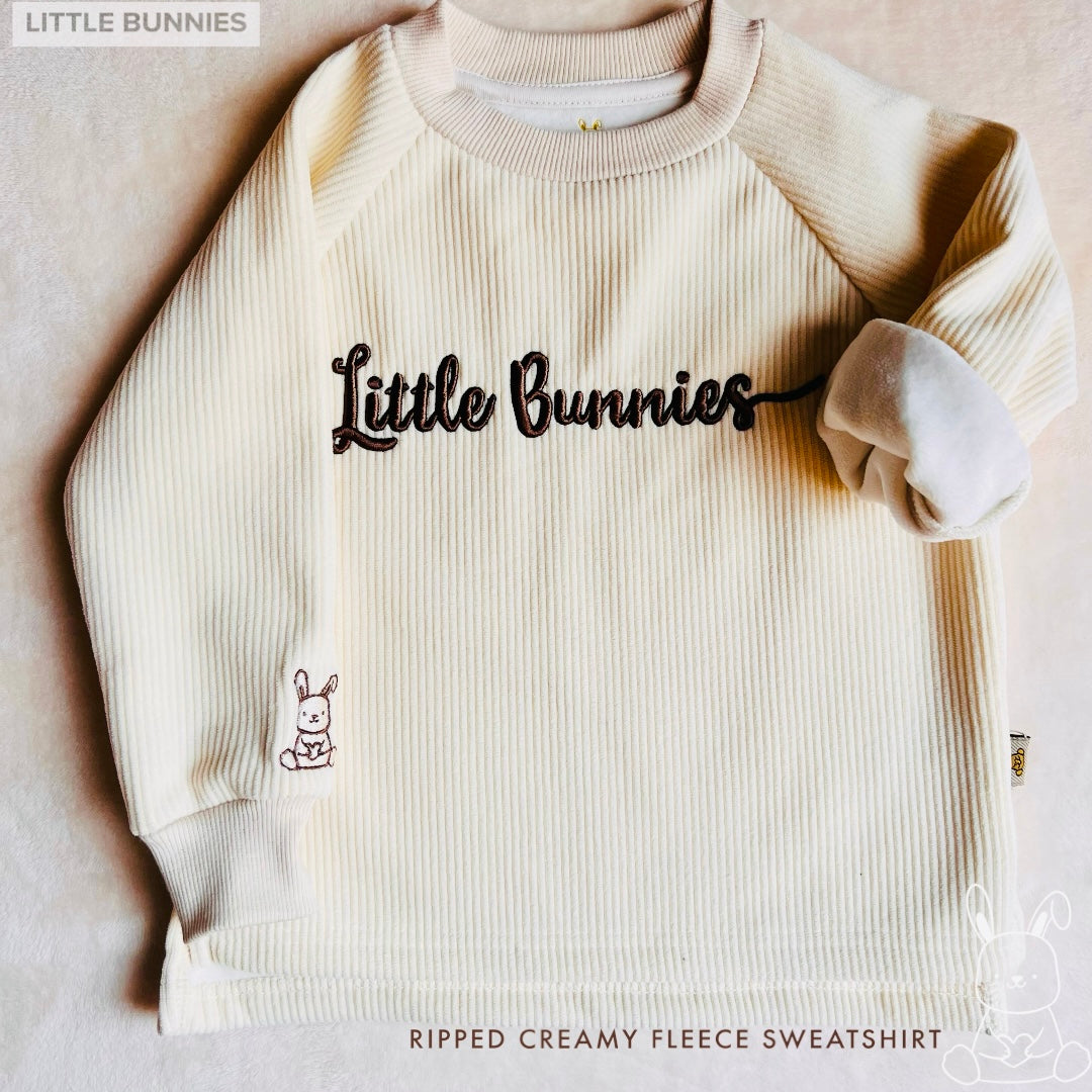 Little Bunnies Ribbed Sweatshirt