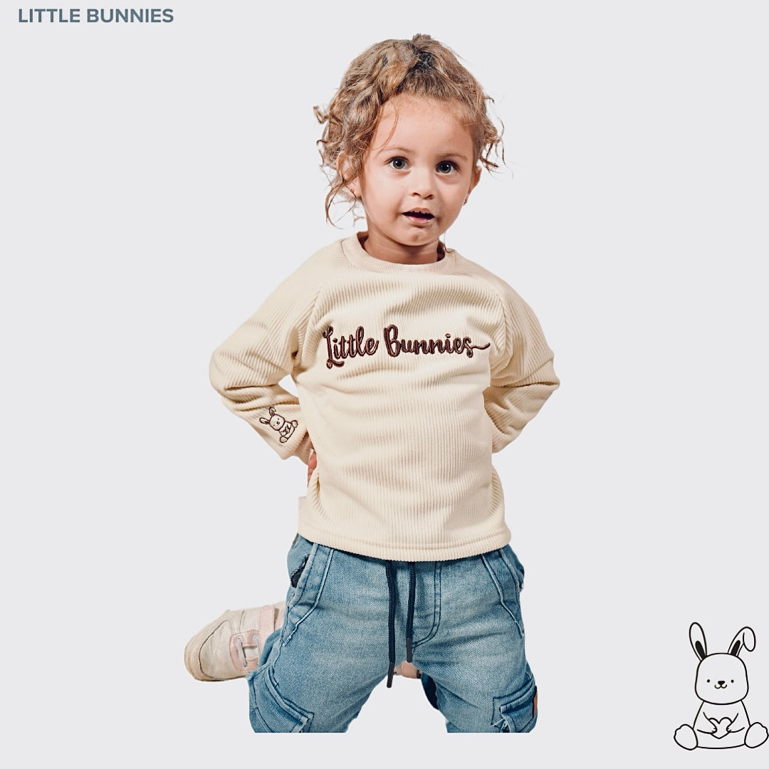 Little Bunnies Ribbed Sweatshirt
