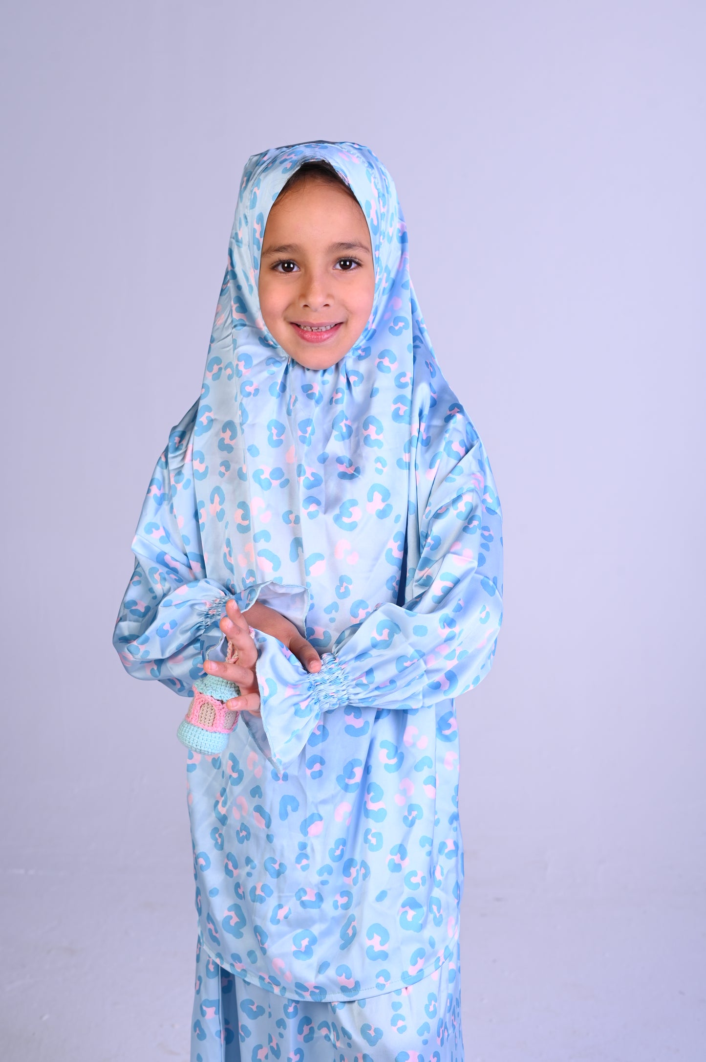 Blue Leopard Satin Isdal Set Box