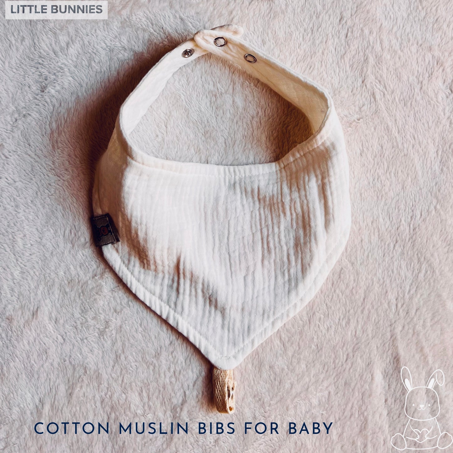 Cotton Muslin Bibs for baby