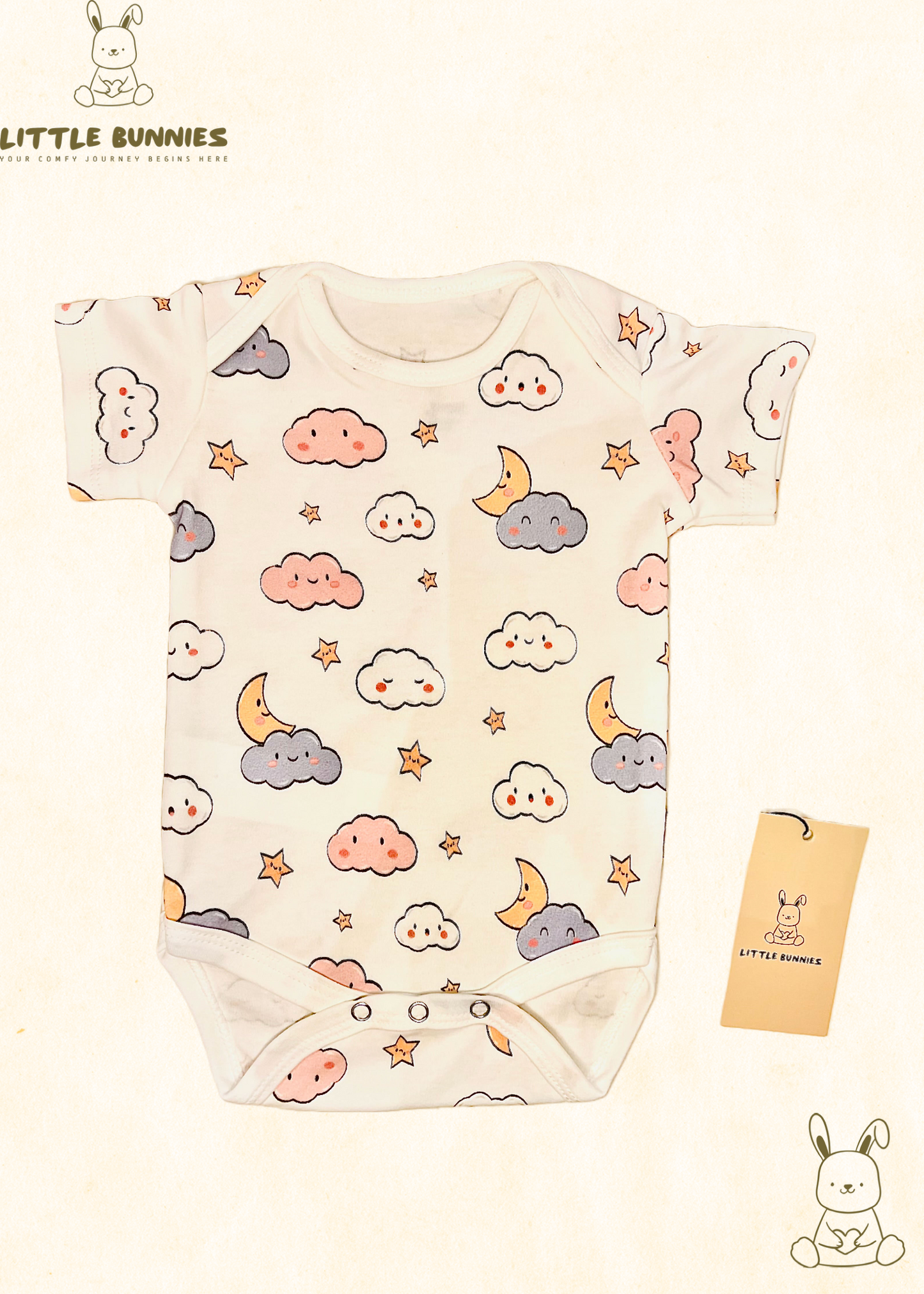 Half Sleeve Basic Twinkle Little Star Onesie