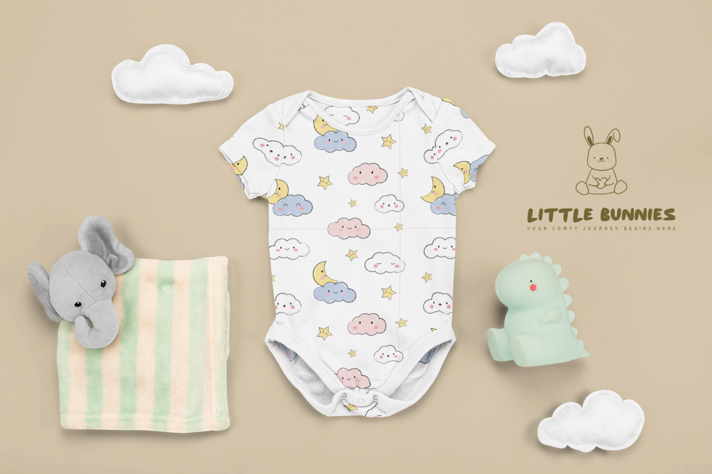 Half Sleeve Basic Twinkle Little Star Onesie