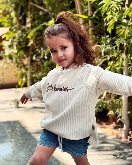 Little Bunnies Ribbed Sweatshirt