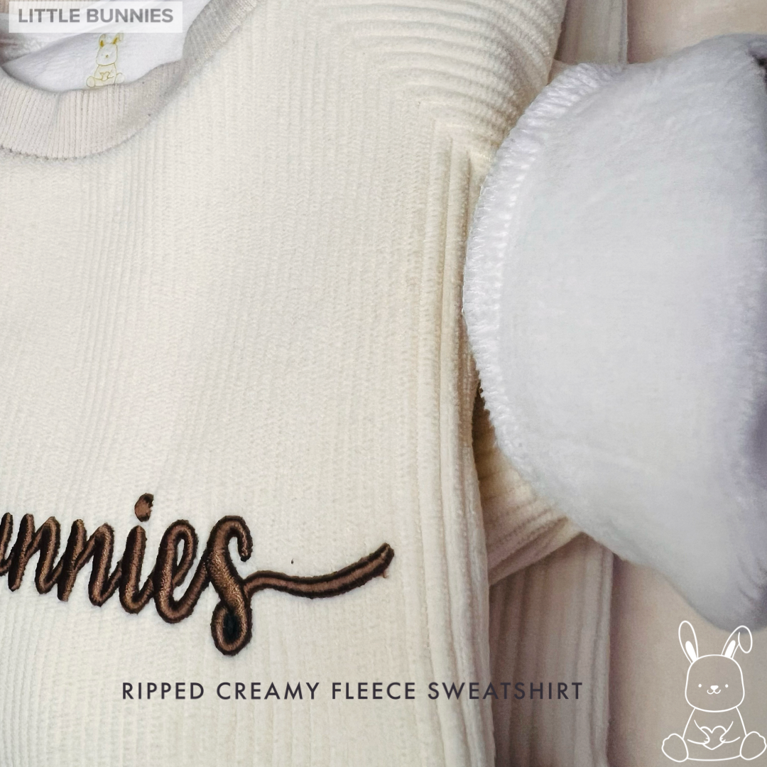 Little Bunnies Ribbed Sweatshirt