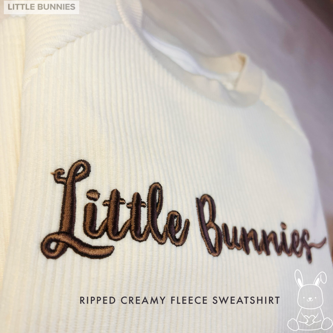 Little Bunnies Ribbed Sweatshirt