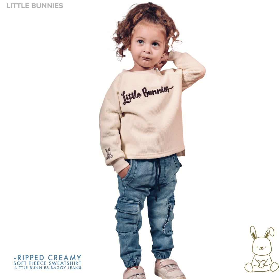 Little Bunnies Ribbed Sweatshirt