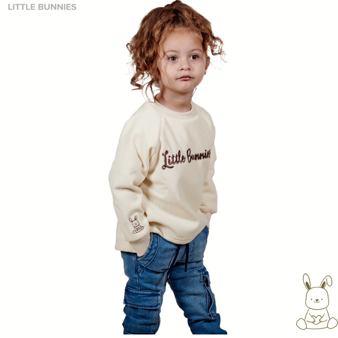 Little Bunnies Ribbed Sweatshirt