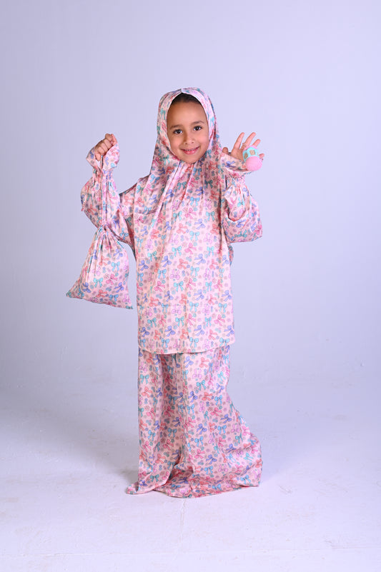 Rosy Bows Satin Isdal Set Box