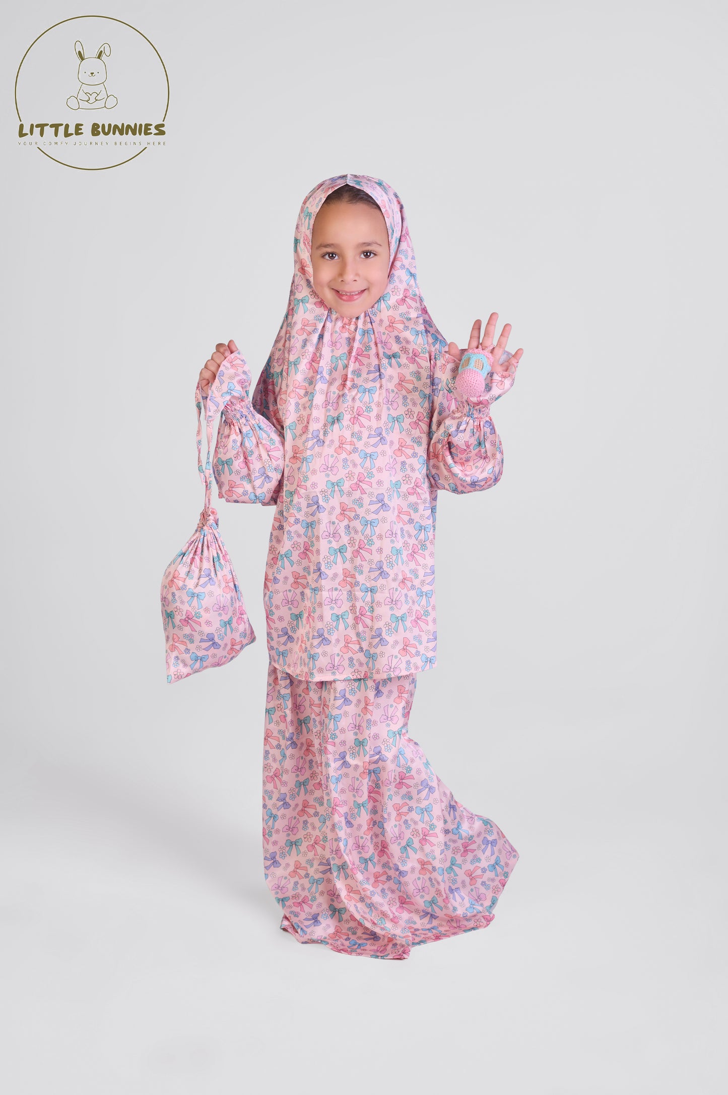 Rosy Bows Satin Isdal Set Box