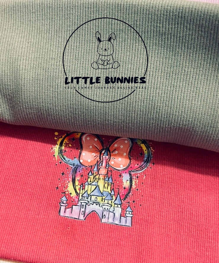 Cashmere Ribbed Cotton Girls T-shirt