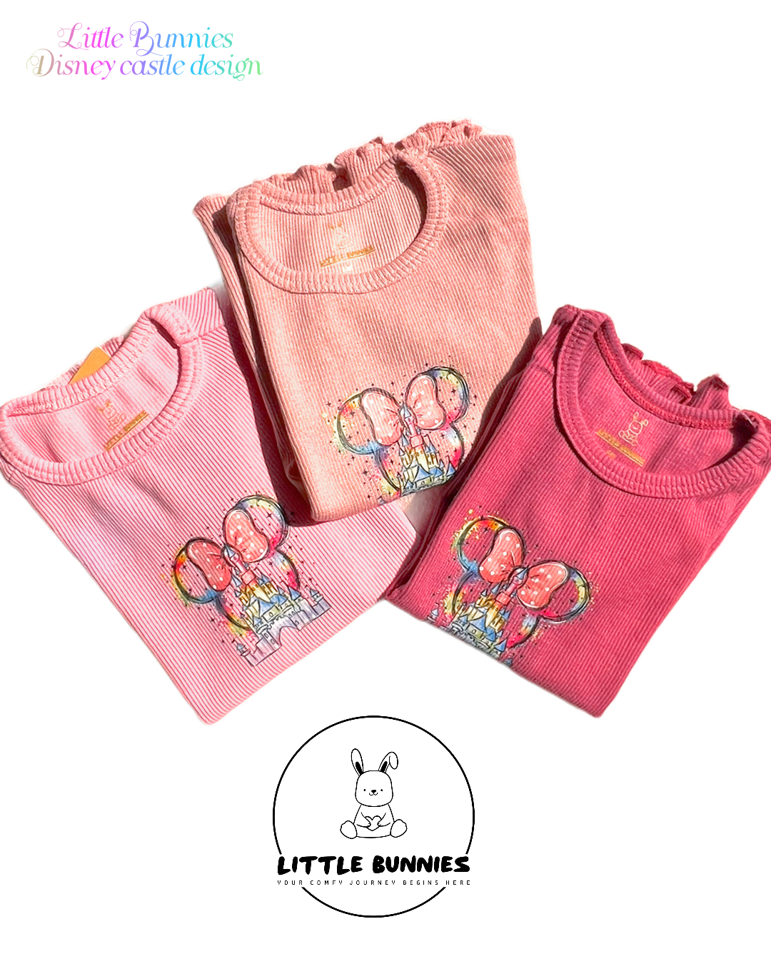 Cashmere Ribbed Cotton Girls T-shirt