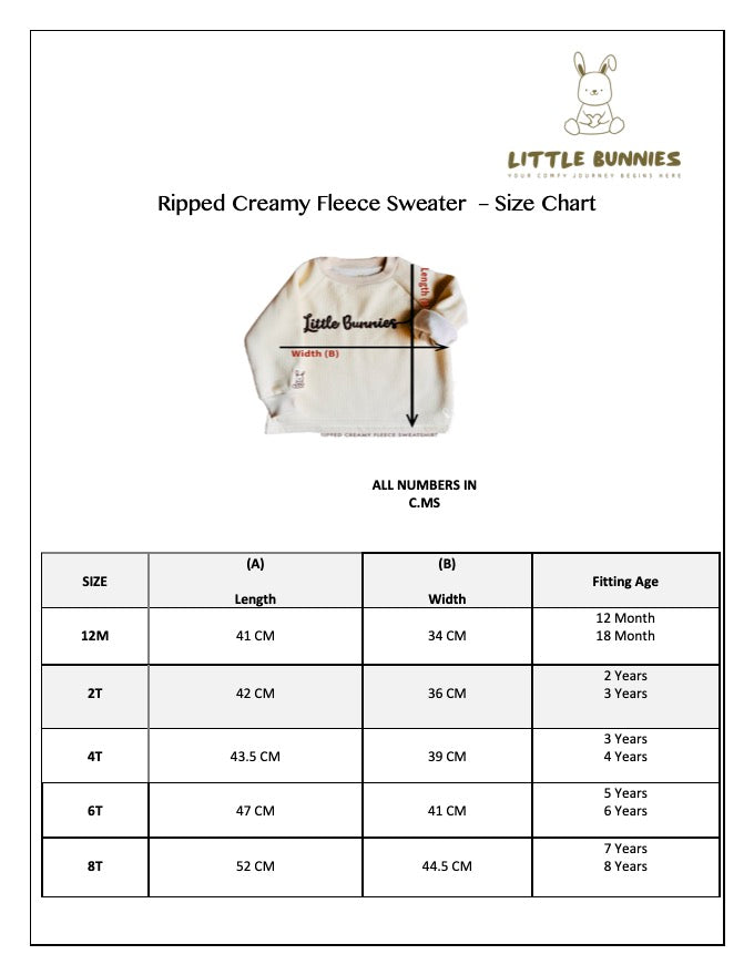 Little Bunnies Ribbed Sweatshirt