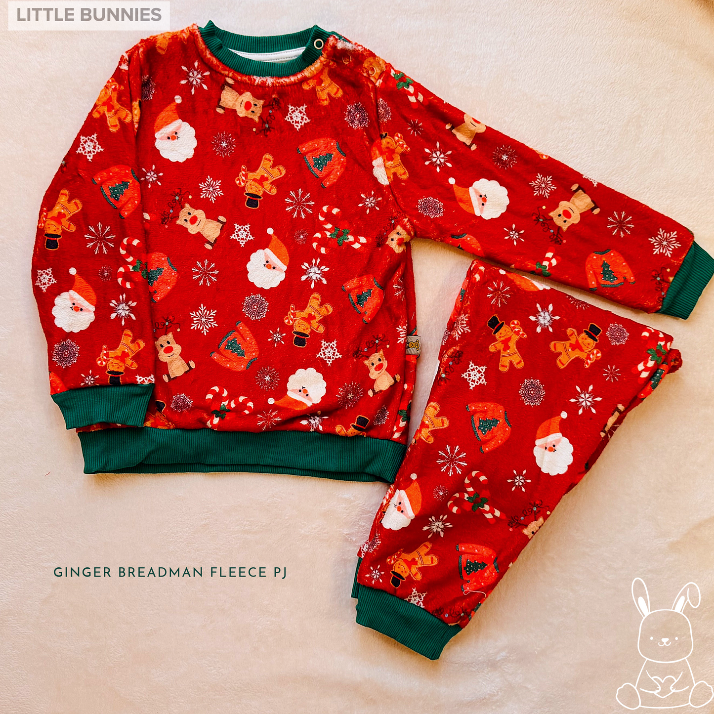 Ginger Breadman Fleece Pyjama