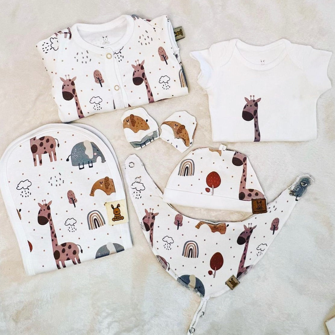 Giraffe & Animals Hospital 6 Pieces Set