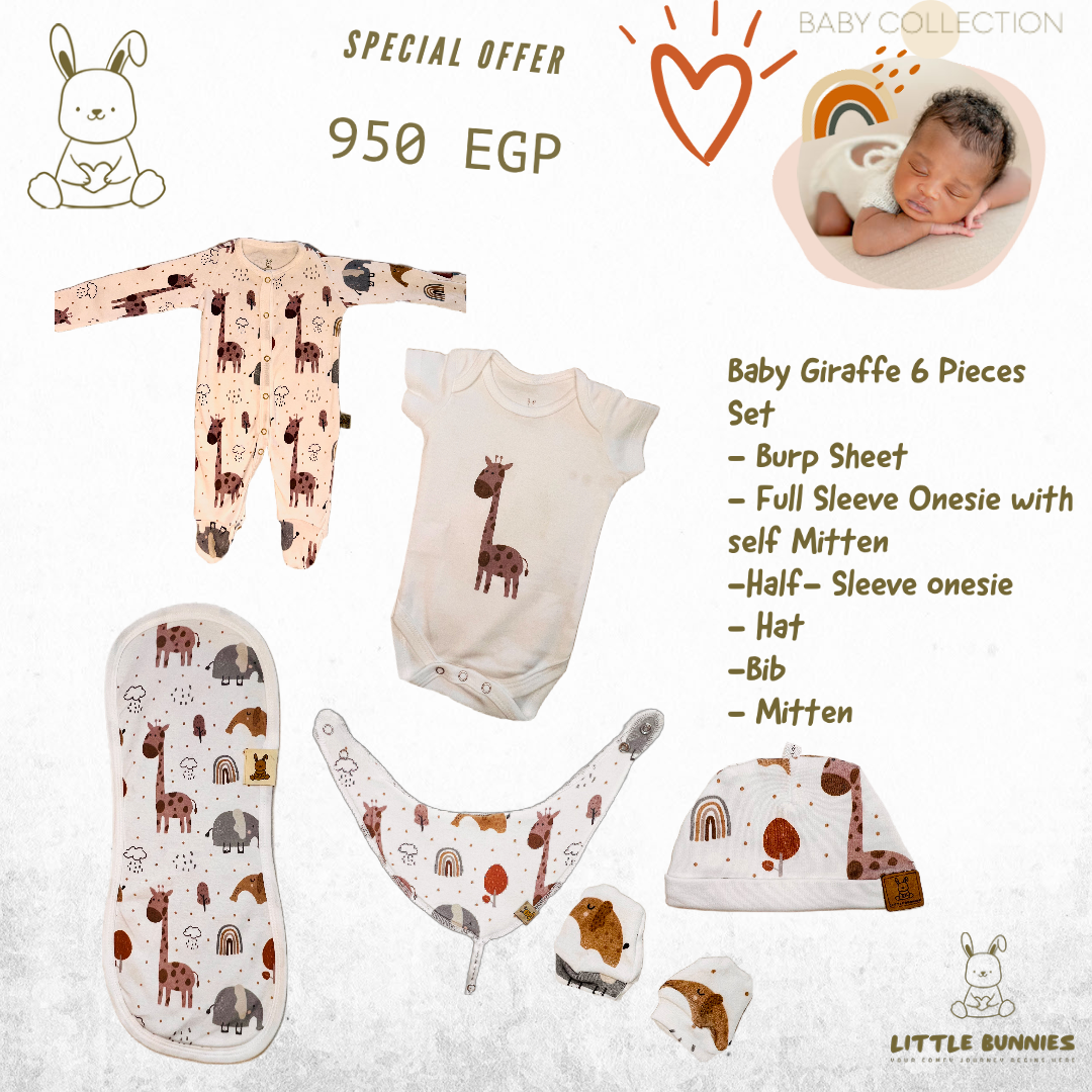 Giraffe & Animals Hospital 6 Pieces Set